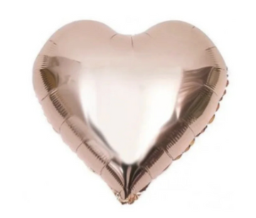 FOIL BALLOON HEART ROSE G 18"